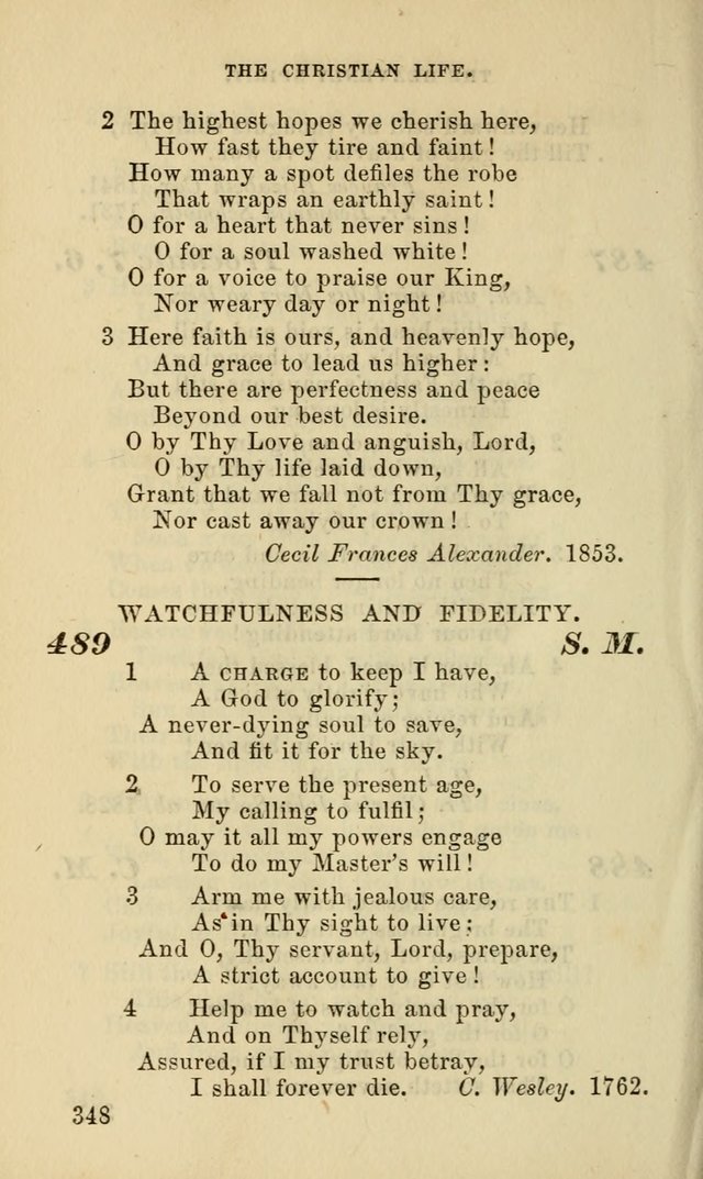 Hymns for the use of the Evangelical Lutheran Church, by the Authority of the Ministerium of Pennsylvania page 348