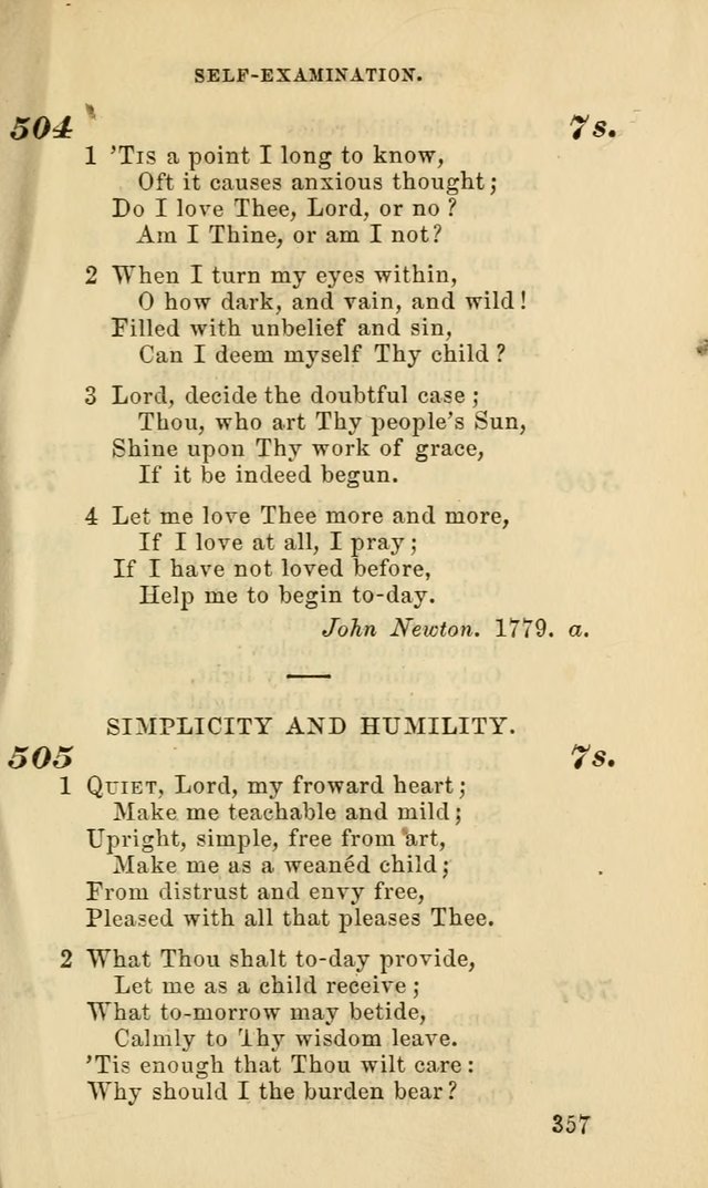 Hymns for the use of the Evangelical Lutheran Church, by the Authority of the Ministerium of Pennsylvania page 357