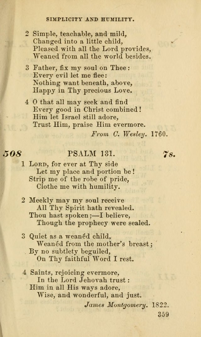 Hymns for the use of the Evangelical Lutheran Church, by the Authority of the Ministerium of Pennsylvania page 359