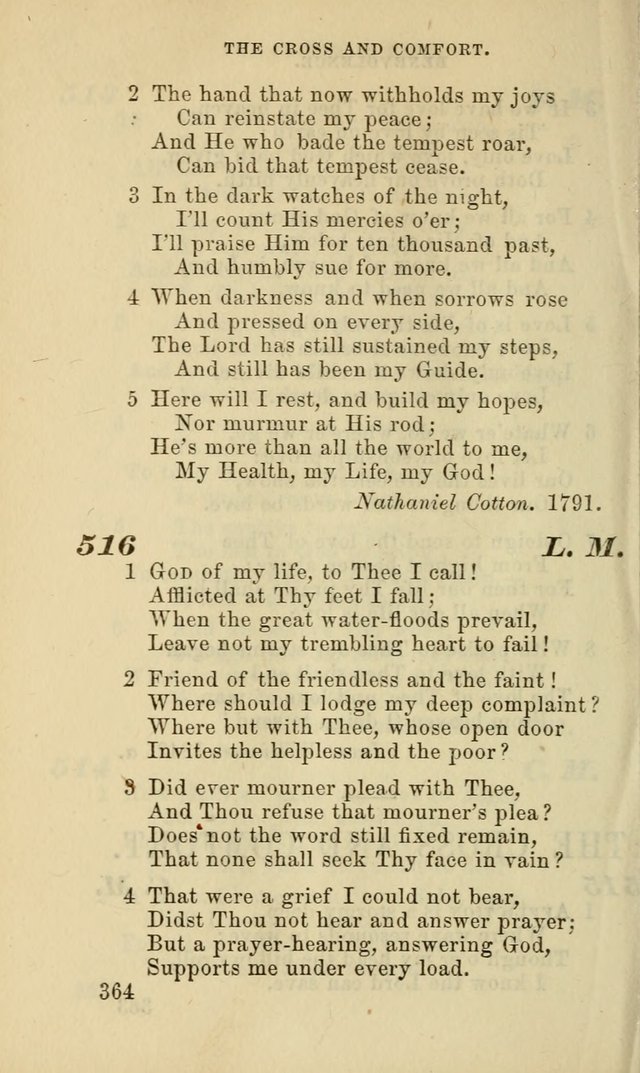 Hymns for the use of the Evangelical Lutheran Church, by the Authority of the Ministerium of Pennsylvania page 364