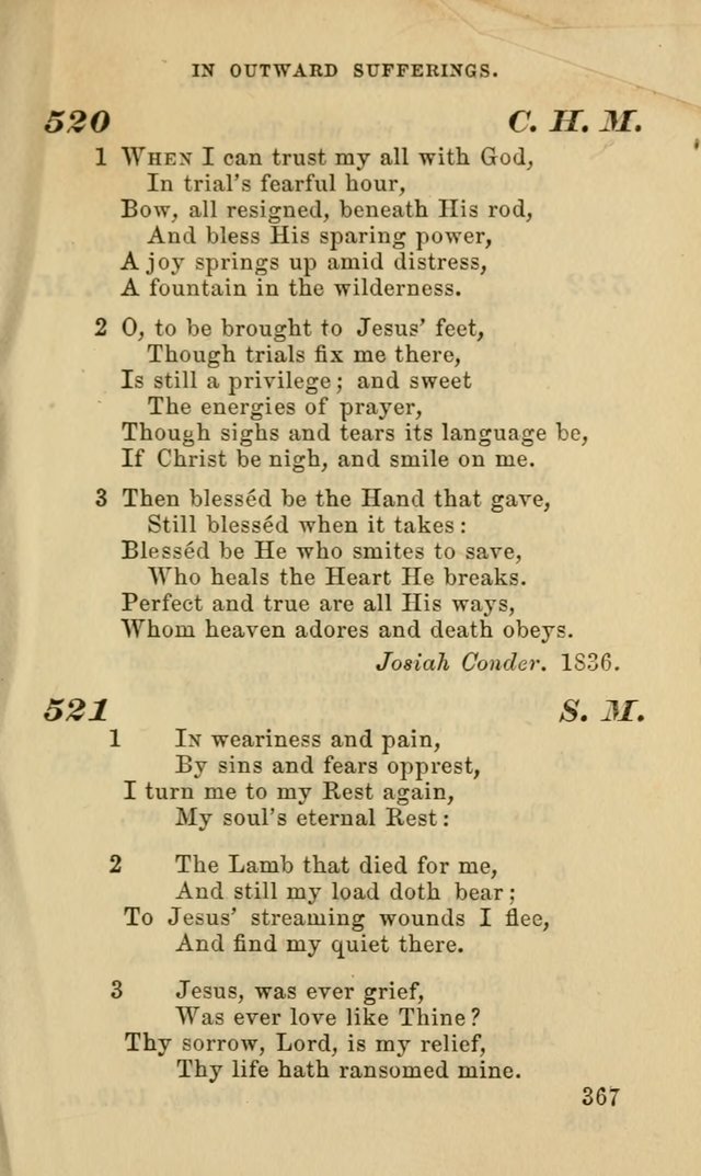 Hymns for the use of the Evangelical Lutheran Church, by the Authority of the Ministerium of Pennsylvania page 367