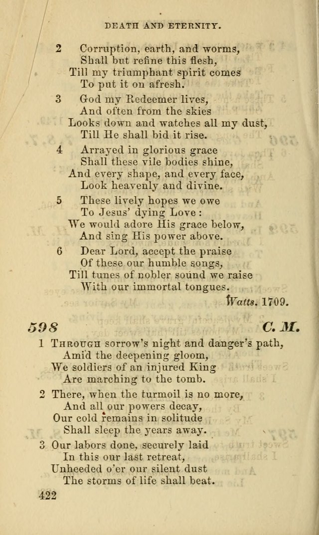 Hymns for the use of the Evangelical Lutheran Church, by the Authority of the Ministerium of Pennsylvania page 422