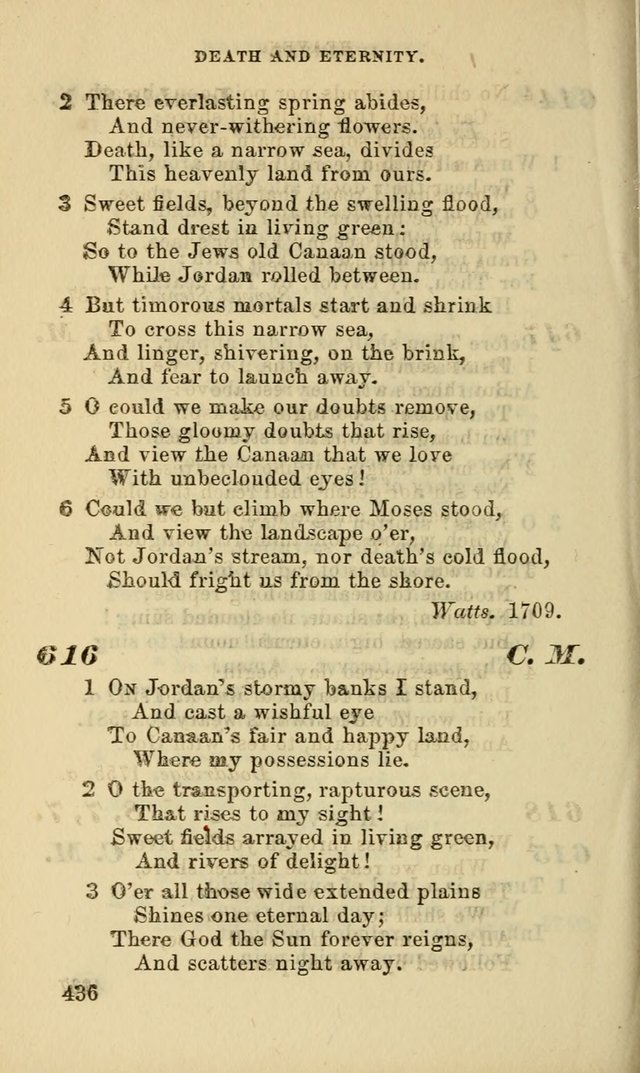 Hymns for the use of the Evangelical Lutheran Church, by the Authority of the Ministerium of Pennsylvania page 436