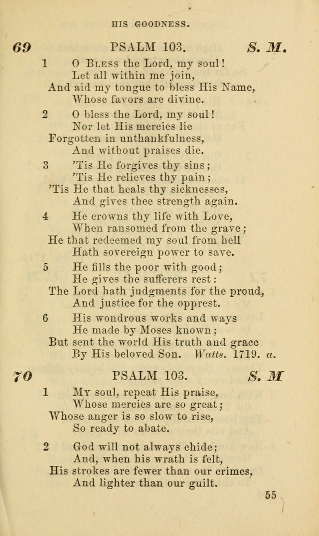 Hymns for the use of the Evangelical Lutheran Church, by the Authority of the Ministerium of Pennsylvania page 55