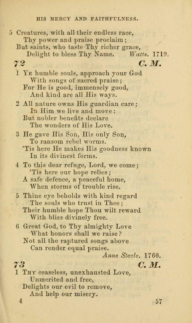 Hymns for the use of the Evangelical Lutheran Church, by the Authority of the Ministerium of Pennsylvania page 57