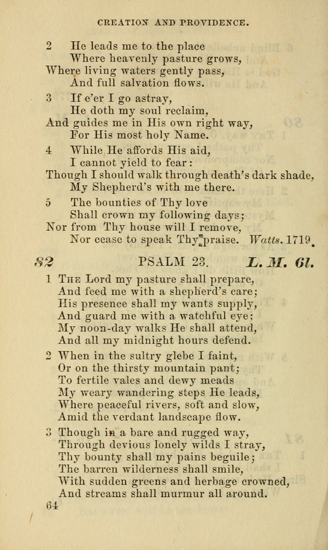 Hymns for the use of the Evangelical Lutheran Church, by the Authority of the Ministerium of Pennsylvania page 64