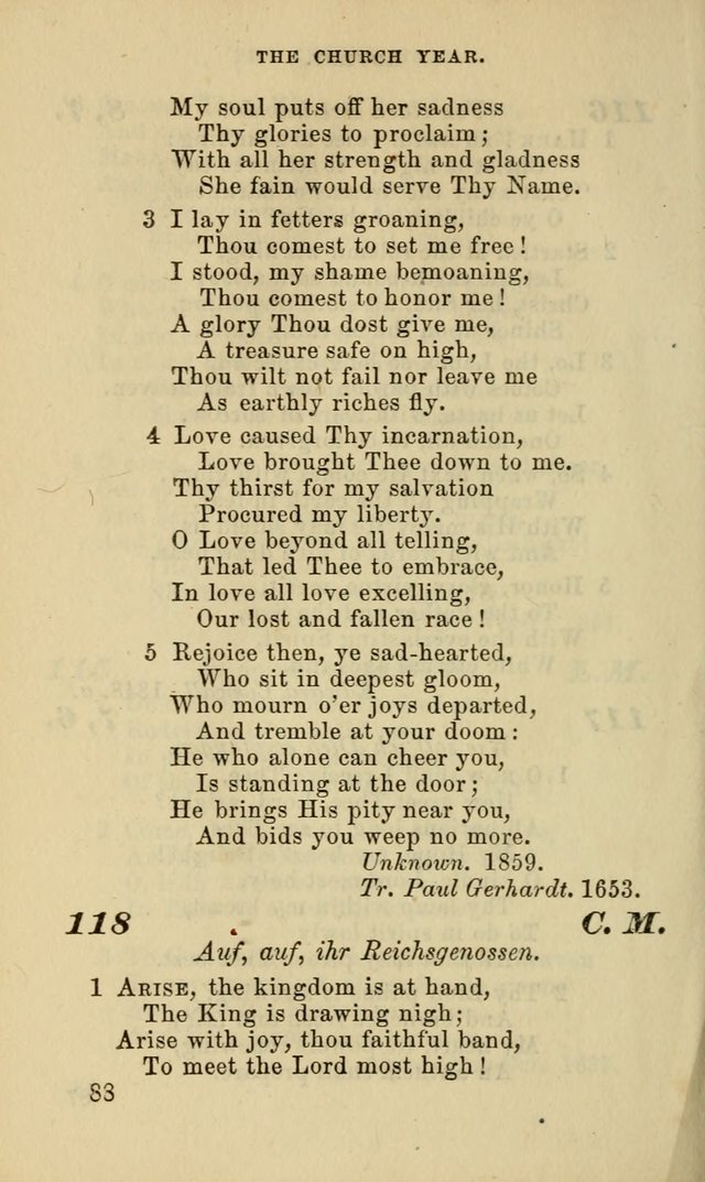 Hymns for the use of the Evangelical Lutheran Church, by the Authority of the Ministerium of Pennsylvania page 88