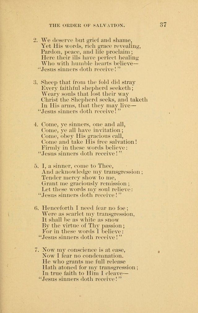 Hymns of the Evangelical Lutheran Church: for the use of English Lutheran Missions page 37