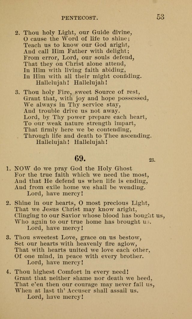 Hymnal for Evangelical Lutheran Missions page 53