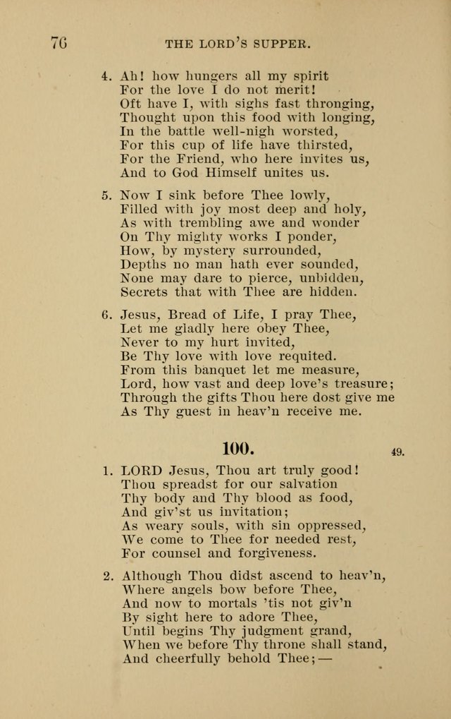 Hymnal for Evangelical Lutheran Missions page 76