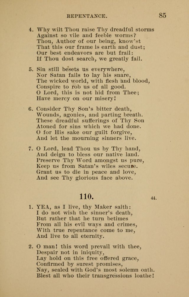 Hymnal for Evangelical Lutheran Missions page 85