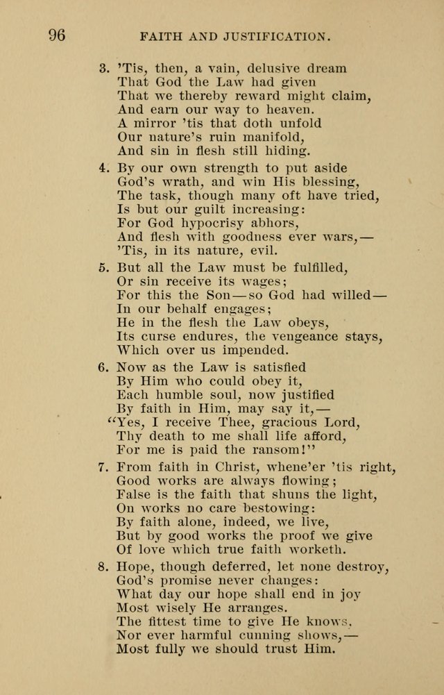 Hymnal for Evangelical Lutheran Missions page 96