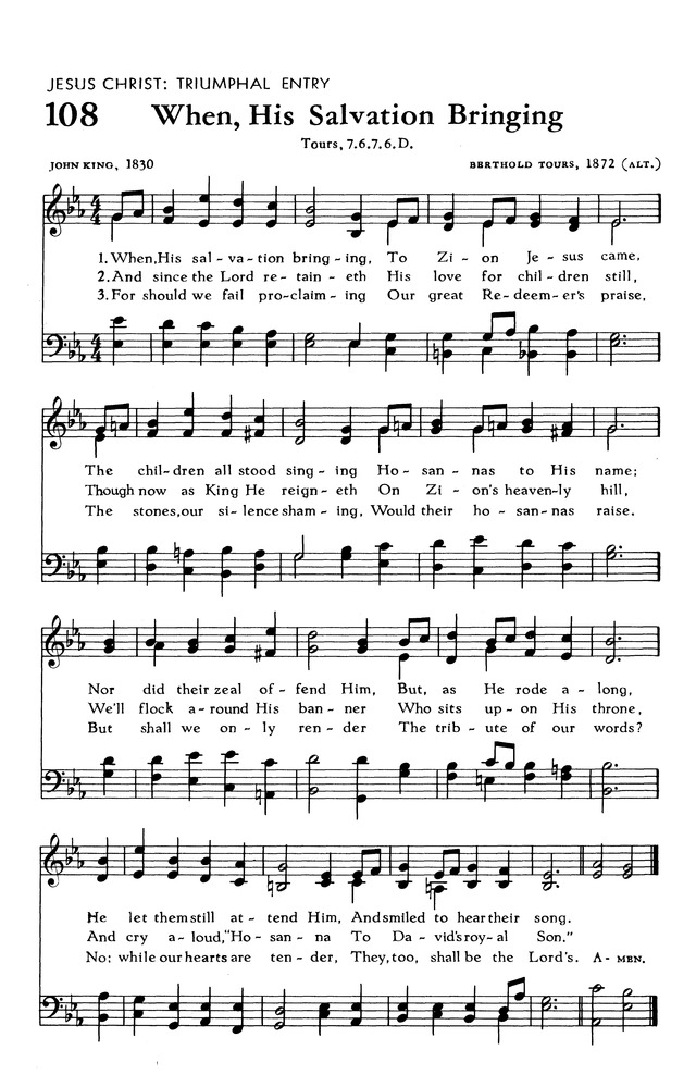 The Hymnal of The Evangelical United Brethren Church page 116