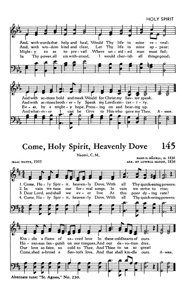 The Hymnal of The Evangelical United Brethren Church page 147