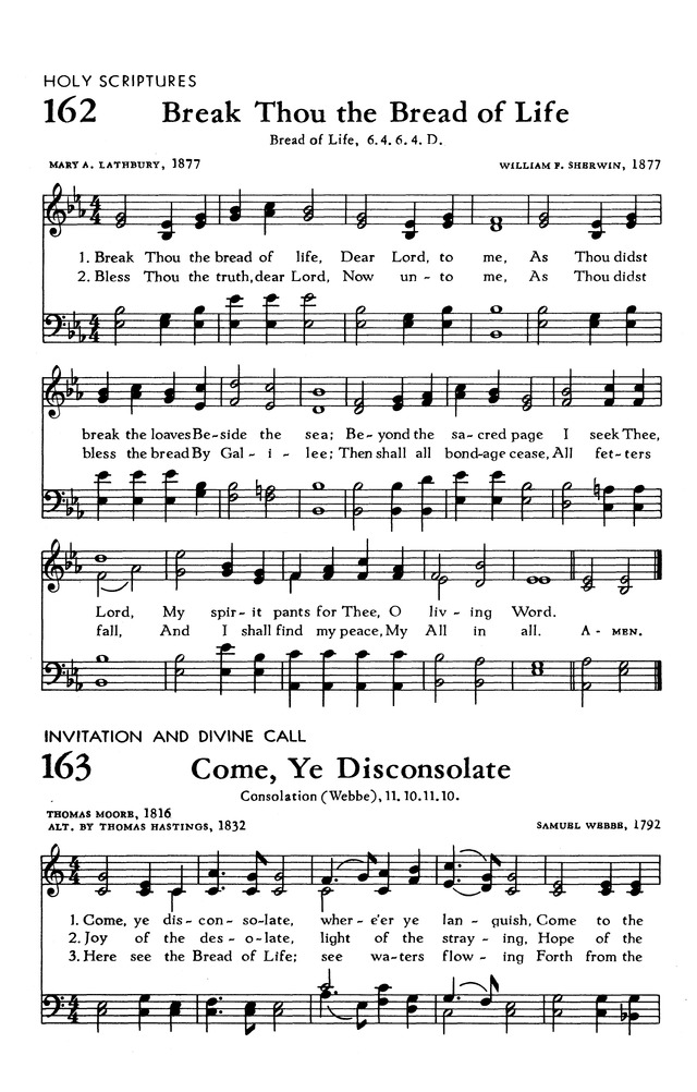 The Hymnal of The Evangelical United Brethren Church page 162