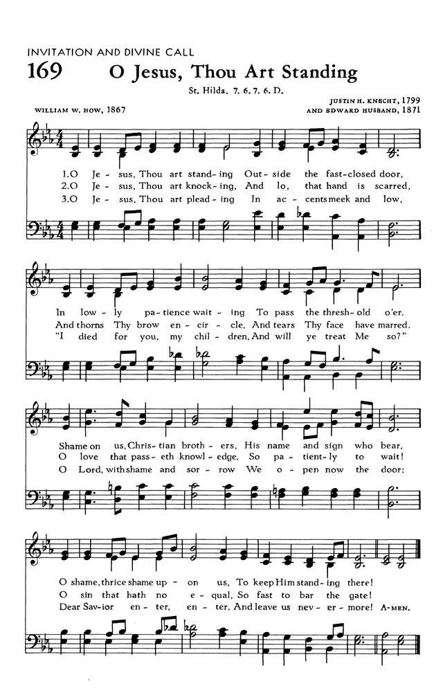 The Hymnal of The Evangelical United Brethren Church page 168