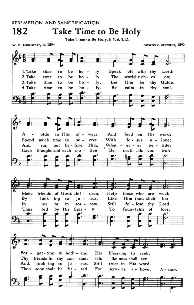 The Hymnal of The Evangelical United Brethren Church page 180