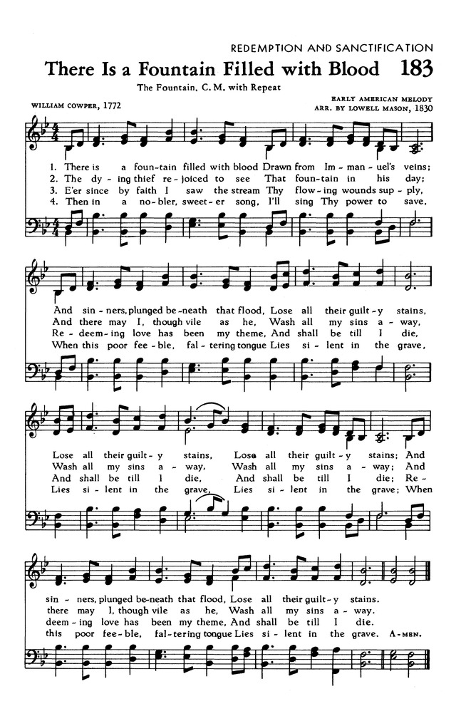 The Hymnal of The Evangelical United Brethren Church page 181