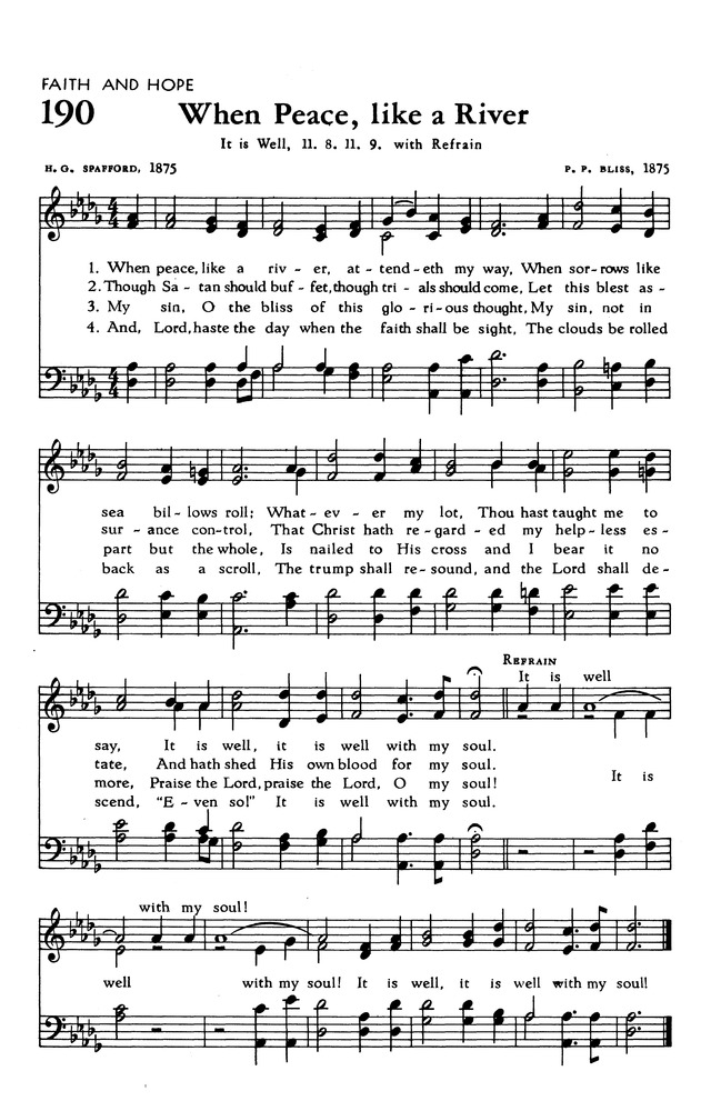 The Hymnal of The Evangelical United Brethren Church page 188