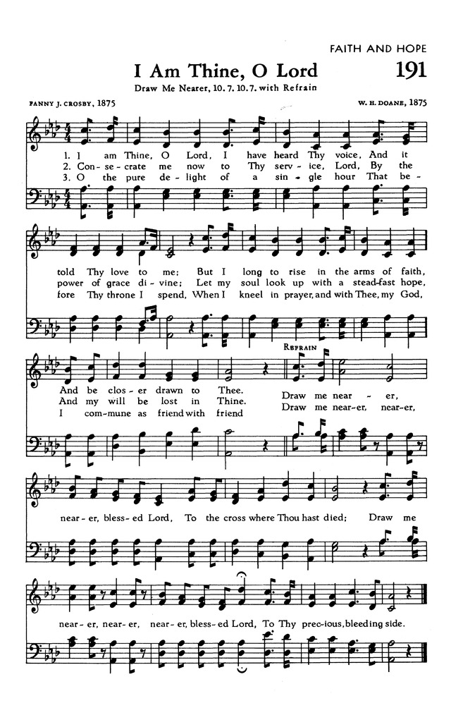 The Hymnal of The Evangelical United Brethren Church page 189