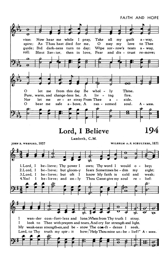 The Hymnal of The Evangelical United Brethren Church page 191