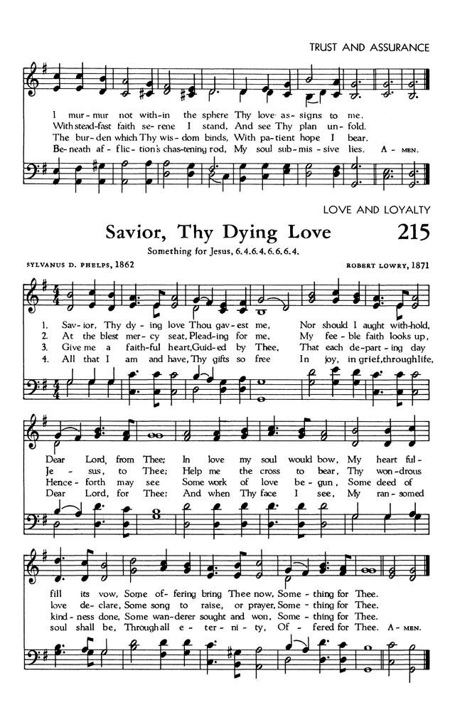 The Hymnal of The Evangelical United Brethren Church page 209