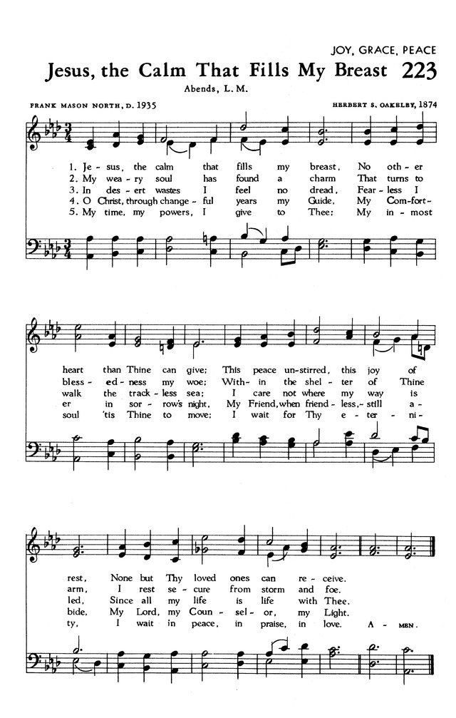 The Hymnal of The Evangelical United Brethren Church page 217