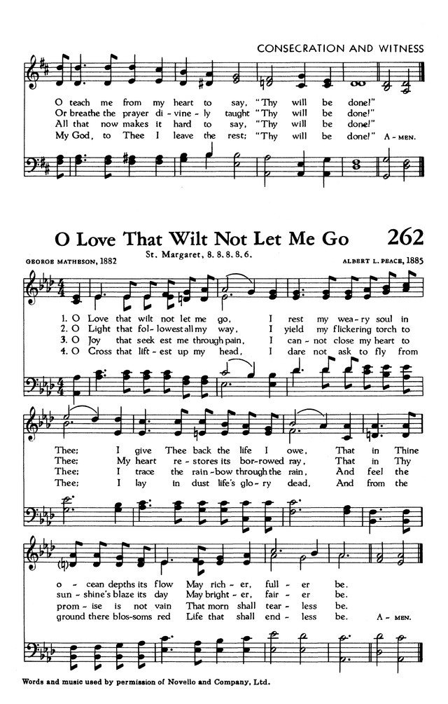 The Hymnal of The Evangelical United Brethren Church page 249