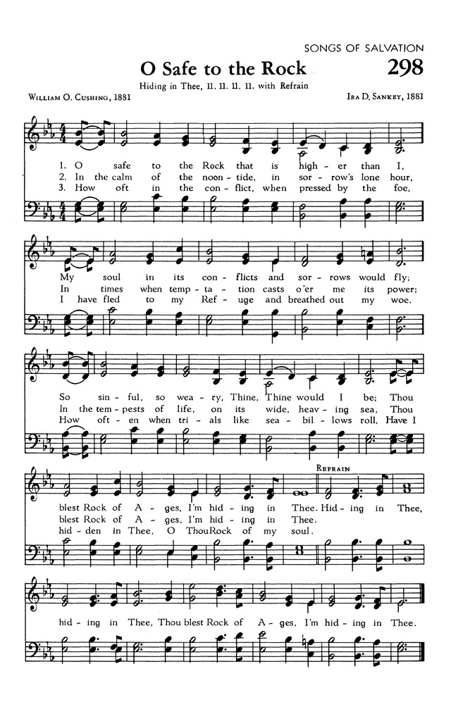 The Hymnal of The Evangelical United Brethren Church page 281