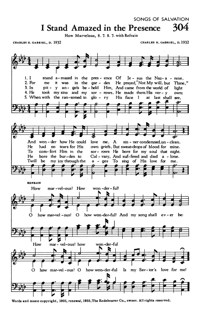 The Hymnal of The Evangelical United Brethren Church page 287