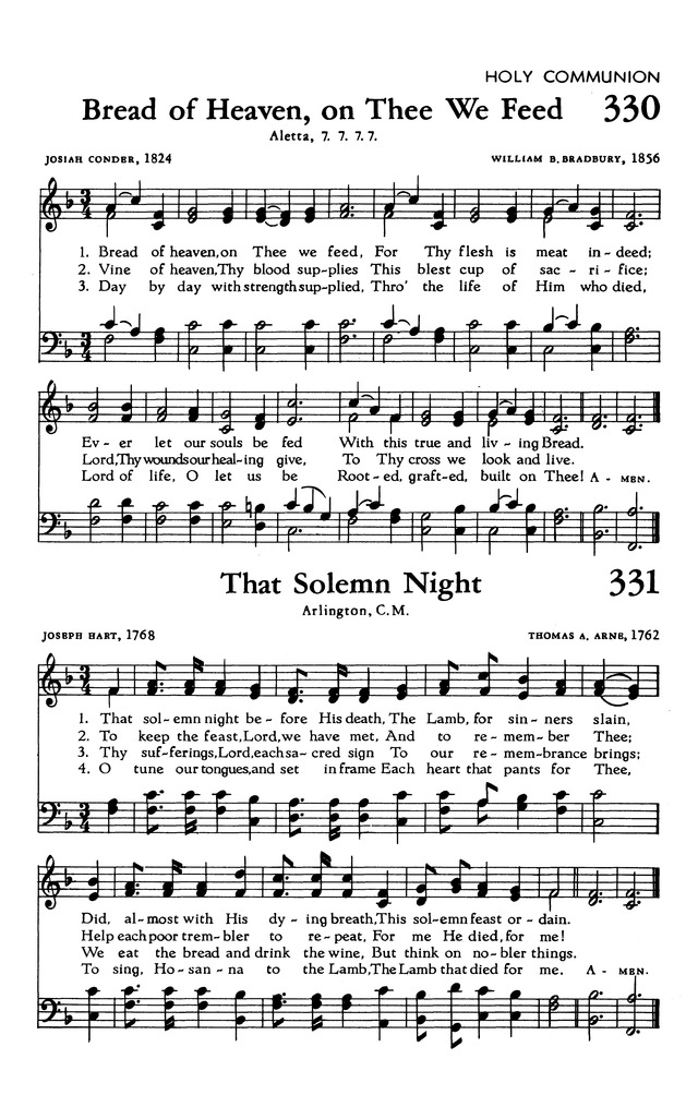 The Hymnal of The Evangelical United Brethren Church page 307