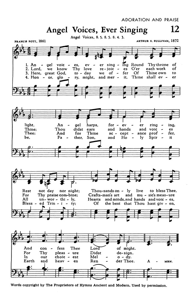 The Hymnal of The Evangelical United Brethren Church page 31