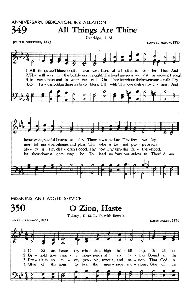 The Hymnal of The Evangelical United Brethren Church page 320