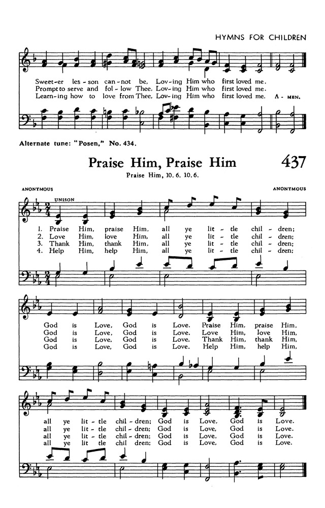 The Hymnal of The Evangelical United Brethren Church page 395