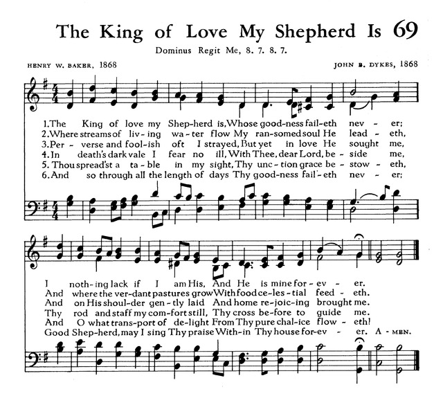 The Hymnal of The Evangelical United Brethren Church page Z069