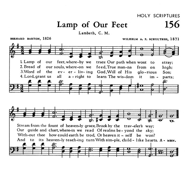 The Hymnal of The Evangelical United Brethren Church page Z156