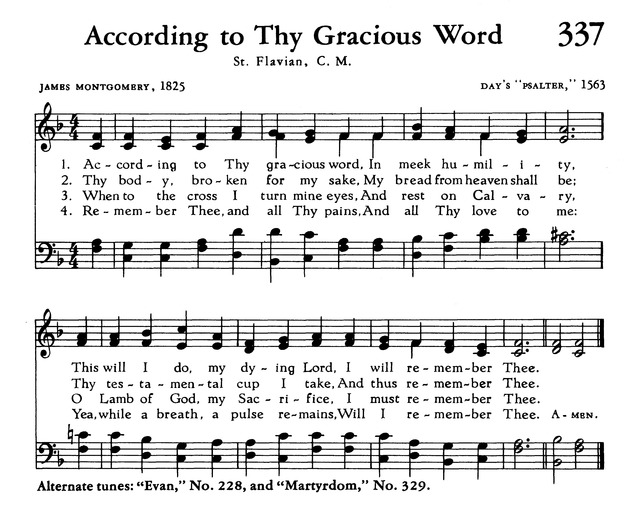 The Hymnal of The Evangelical United Brethren Church page Z337