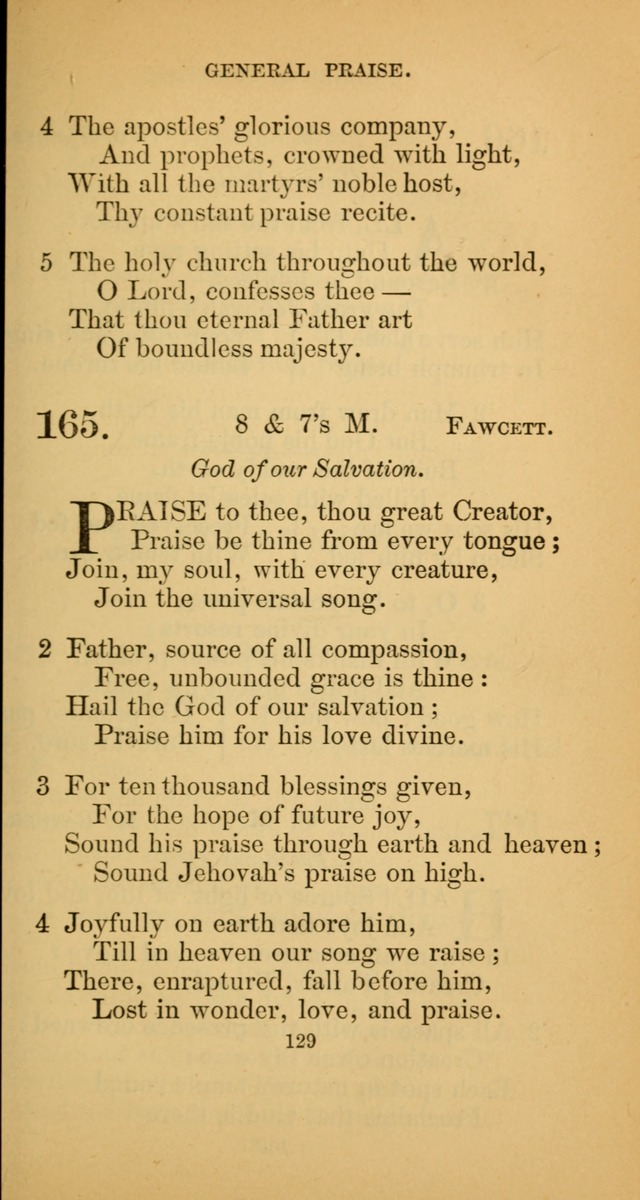 Hymns for Christian Devotion: especially adapted to the Universalist denomination. (New ed.) page 129