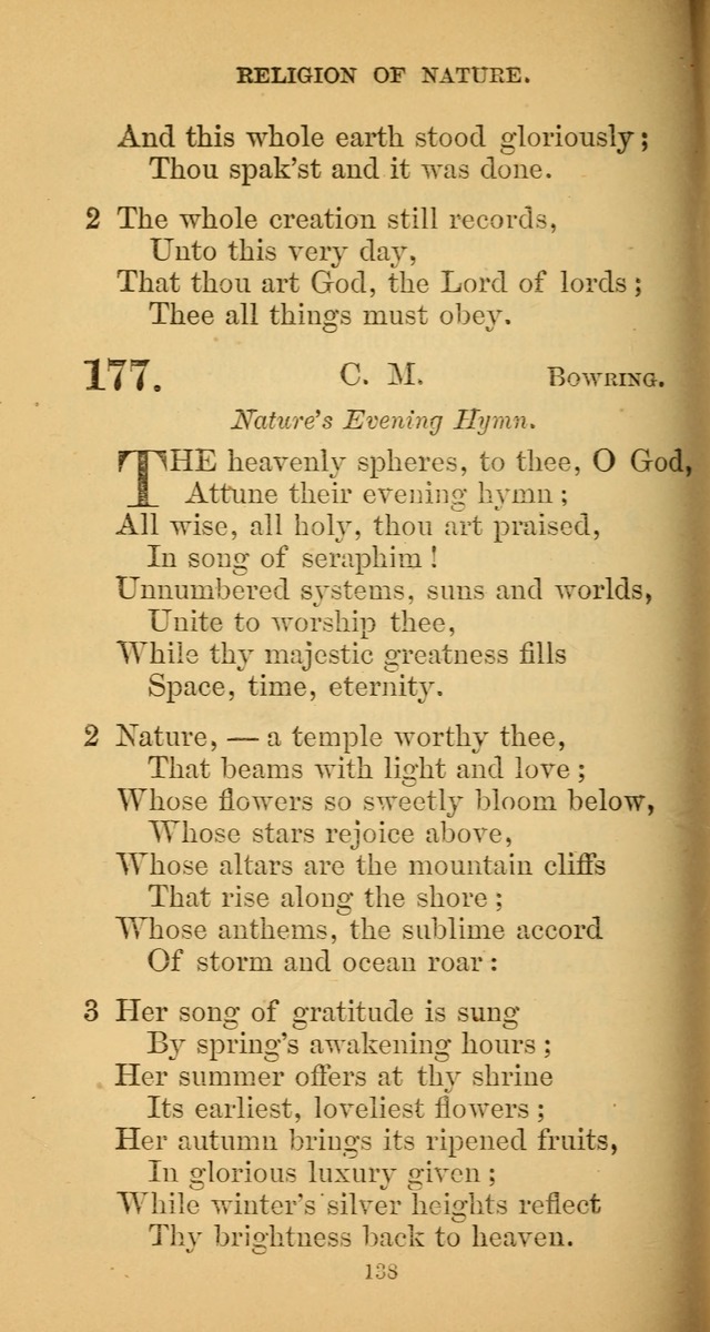 Hymns for Christian Devotion: especially adapted to the Universalist denomination. (New ed.) page 138