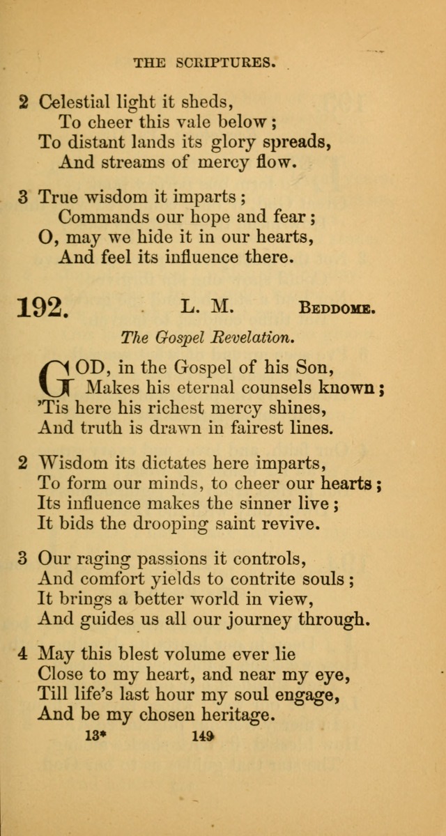 Hymns for Christian Devotion: especially adapted to the Universalist denomination. (New ed.) page 149