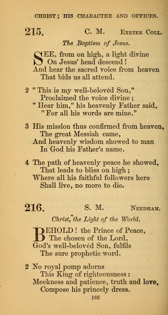 Hymns for Christian Devotion: especially adapted to the Universalist denomination. (New ed.) page 166