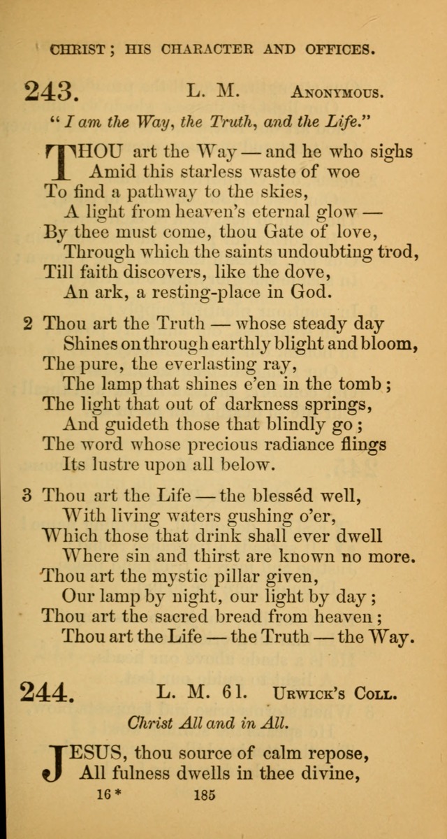 Hymns for Christian Devotion: especially adapted to the Universalist denomination. (New ed.) page 185