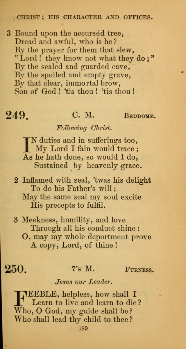 Hymns for Christian Devotion: especially adapted to the Universalist denomination. (New ed.) page 189