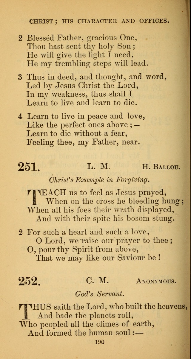 Hymns for Christian Devotion: especially adapted to the Universalist denomination. (New ed.) page 190