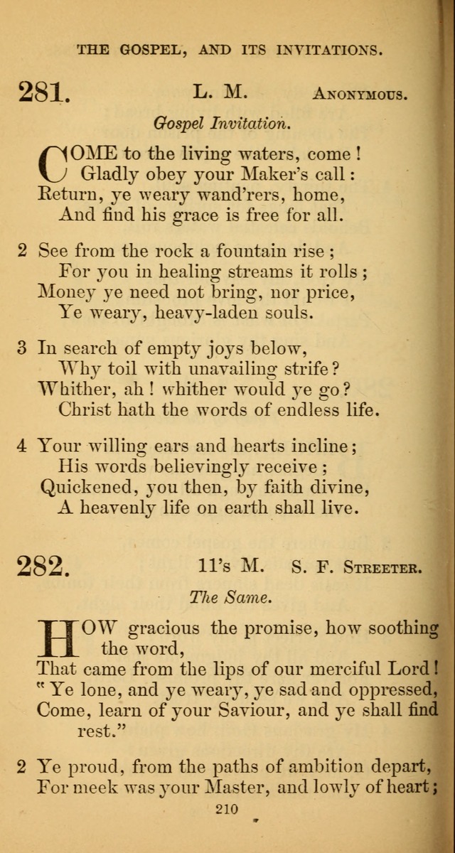 Hymns for Christian Devotion: especially adapted to the Universalist denomination. (New ed.) page 210