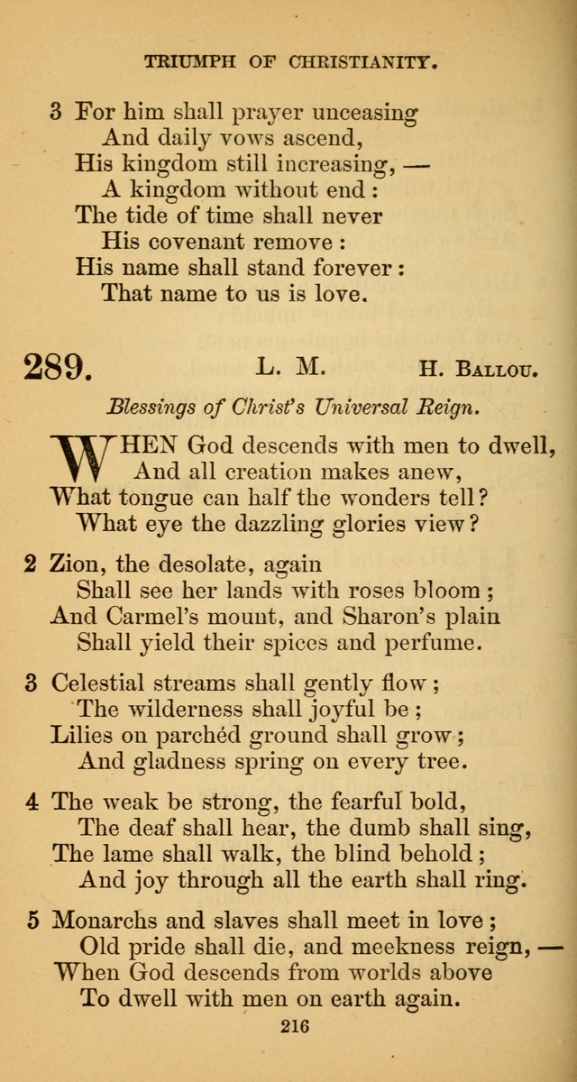 Hymns for Christian Devotion: especially adapted to the Universalist denomination. (New ed.) page 216