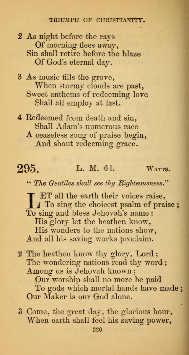 Hymns for Christian Devotion: especially adapted to the Universalist denomination. (New ed.) page 220