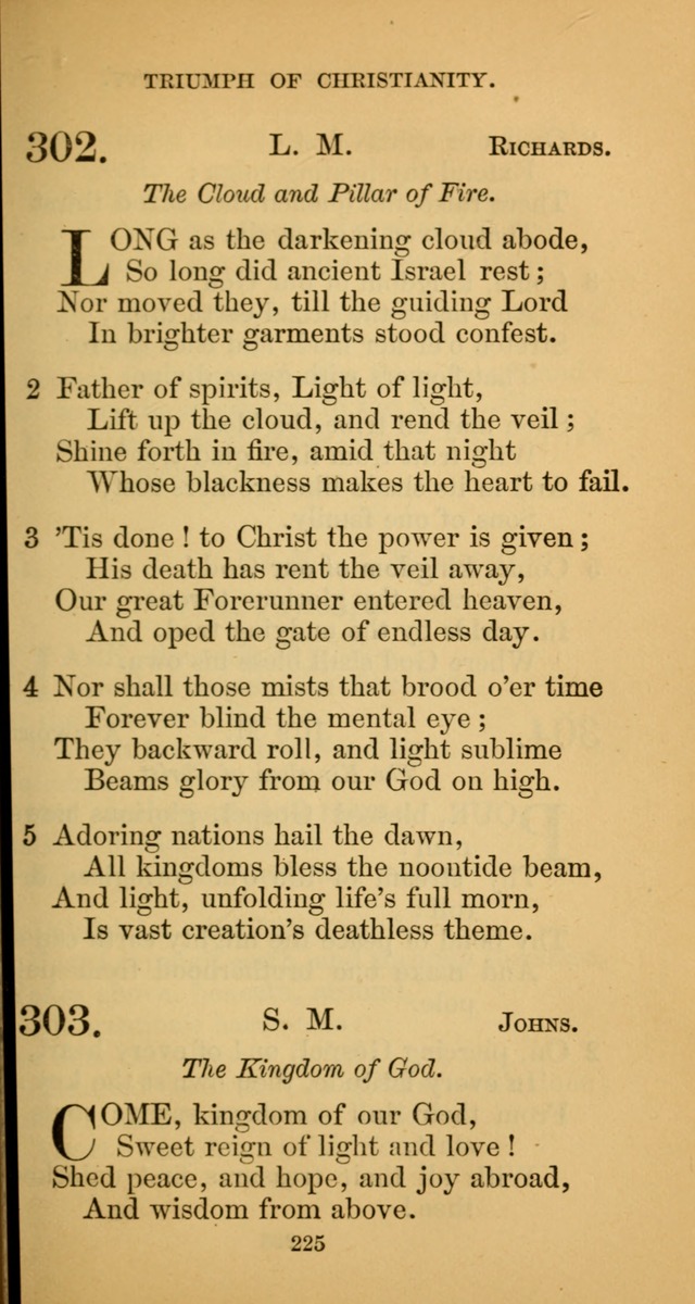 Hymns for Christian Devotion: especially adapted to the Universalist denomination. (New ed.) page 225