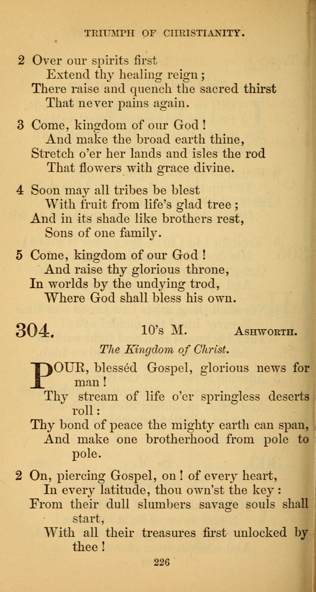 Hymns for Christian Devotion: especially adapted to the Universalist denomination. (New ed.) page 226