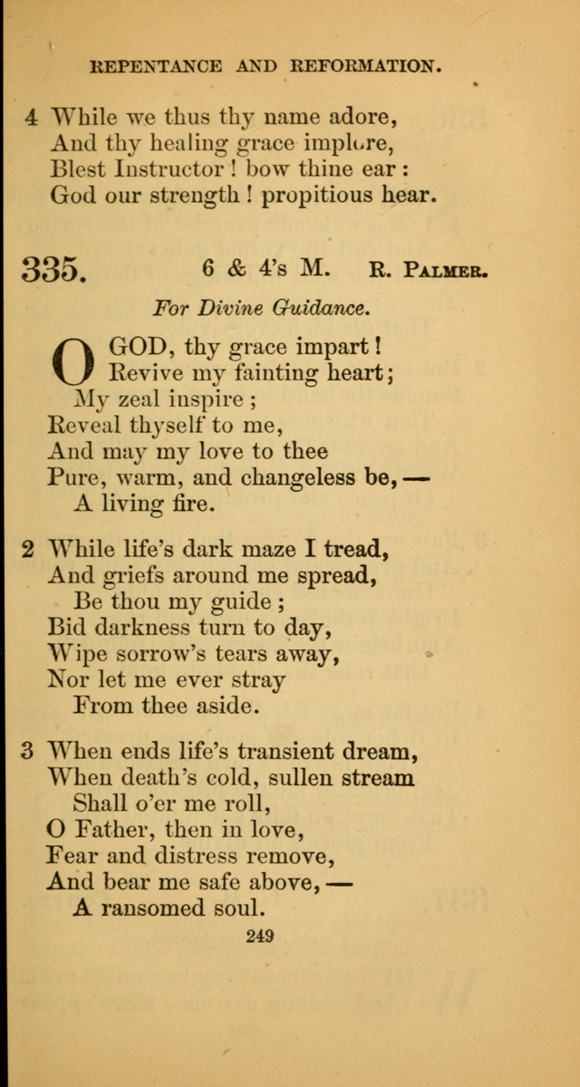 Hymns for Christian Devotion: especially adapted to the Universalist denomination. (New ed.) page 249